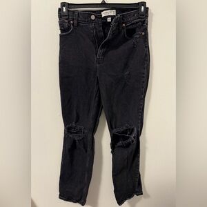 Abercrombie & Fitch Black Straight 90’s Jeans 28/6s